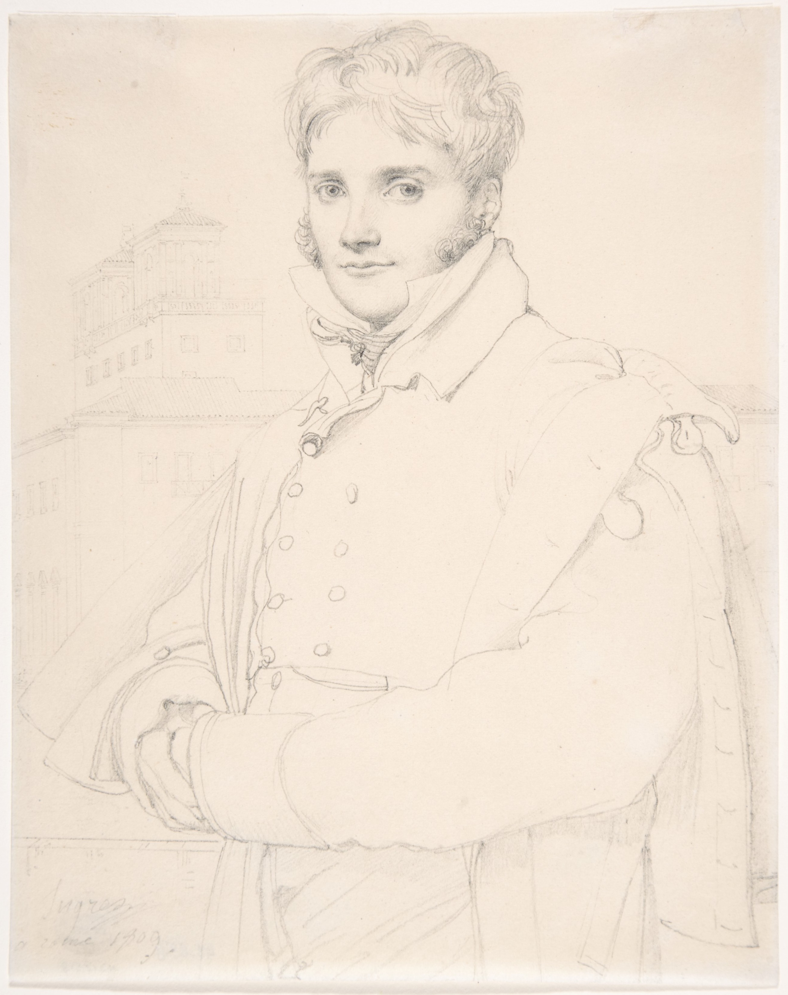 Jean Auguste Dominique Ingres, Merry-Joseph Blondel (1781-1853), 1809, The Metropolitan Museum of Art, 43.85.8. Domaine public.